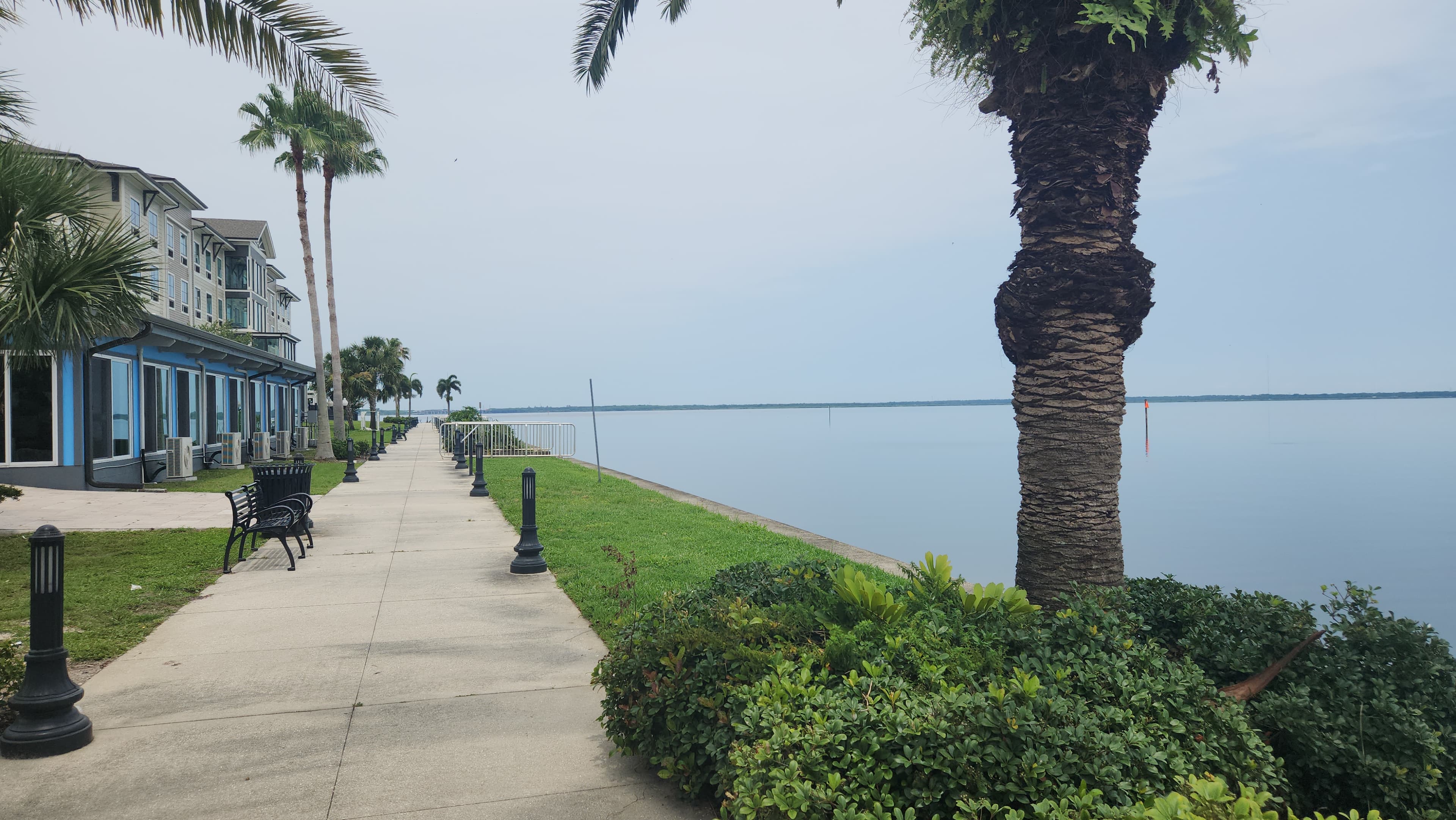 View along the Sanford RiverWalk on Lake Monroe